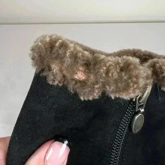 Circa Joan & David Dulcinea Black Suede Mid Calf Boot Women’s Size 8.5 Medium - Picture 16 of 16